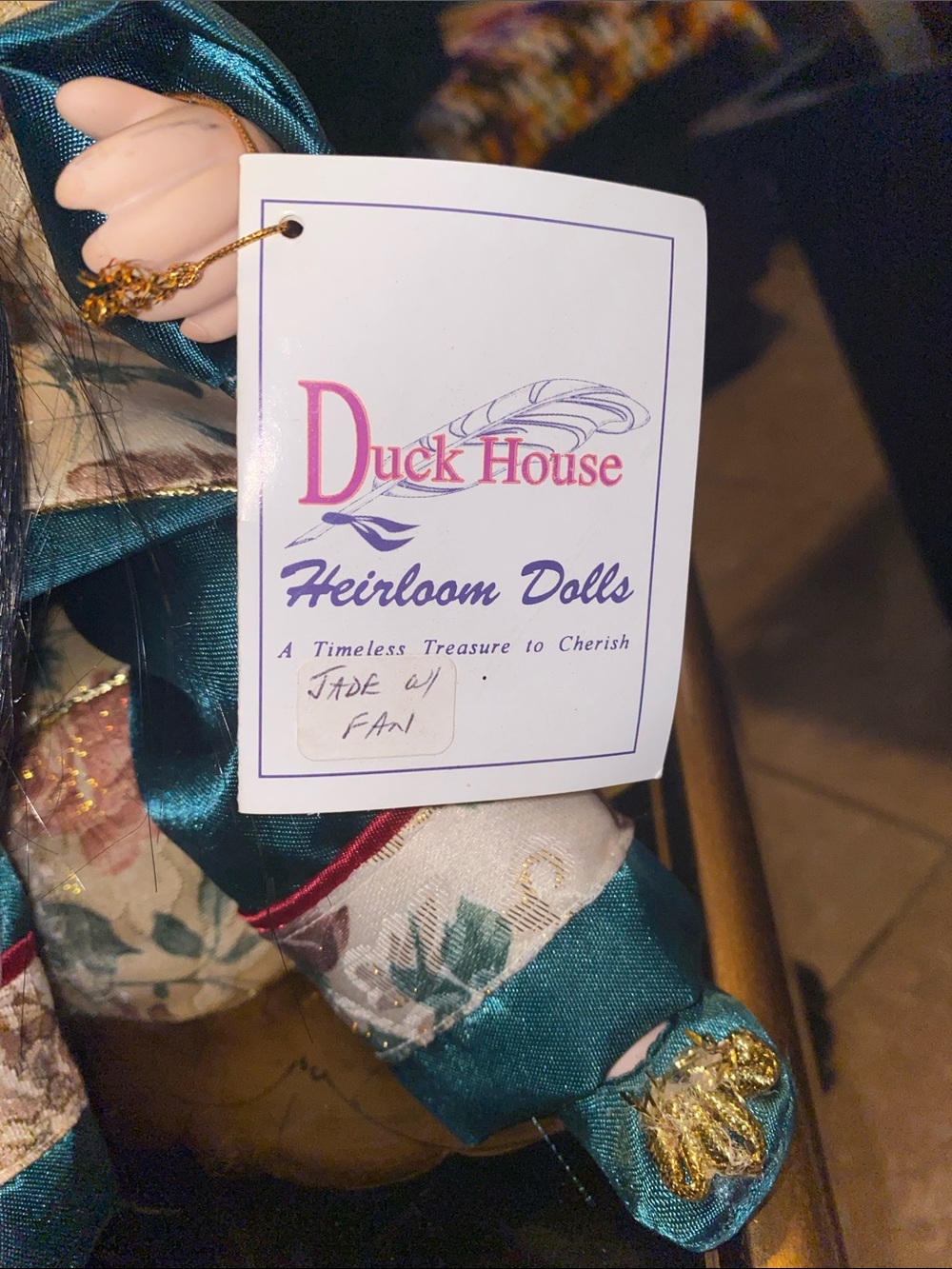Duck House Heirloom Dolls porcelain doll - Picture 2 of 8